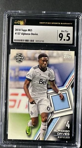2018 Topps MLS Alphonso Davies Rookie #157 CSG 9.5 - Picture 1 of 2