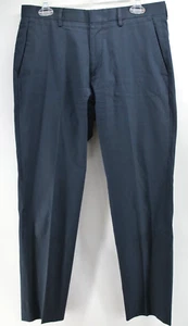 J Crew Ludlow Dress Pants Mens 31x32 Navy Blue Slim Fit Cotton Tollegno 1900 - Picture 1 of 9