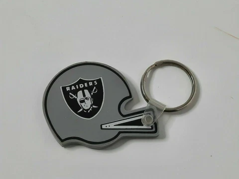 Raiders Football NFL Rubber Helmet Keychain Cover