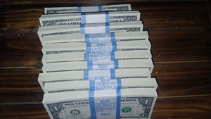 BEP $100 STRAPS OF ONE DOLLAR BILLS UNCIRCULATED IN SEQUENCE 2021 - Picture 1 of 2