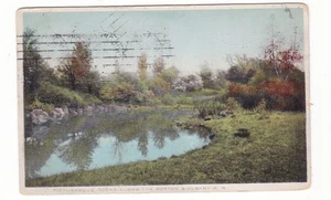 Eisenbahn Postkarte / Szene entlang der Boston & Albany R. R. / 1914 gestempelt - Bild 1 von 2