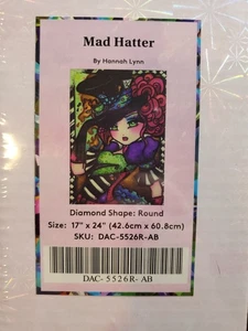 Diamond Art Club DAC Kit "Sombrerero Loco" Hannah Lynn Ronda 17"×24" - Imagen 1 de 5