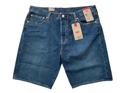 Pantalones Cortos Vaqueros Levis Red Tab 501 Para Hombres 36 Ligeros Azul Medio Lavado 9" Denim Foto 1 de 4