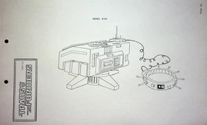 The Transformers 1984 G1 Production Series Model Cel Layout Sunbow Productions - Picture 1 of 2