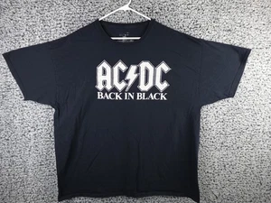 ACDC T-Shirt Back In Black Graphic Music Rock Tee Size 3XL EUC 100% Cotton - Bild 1 von 10