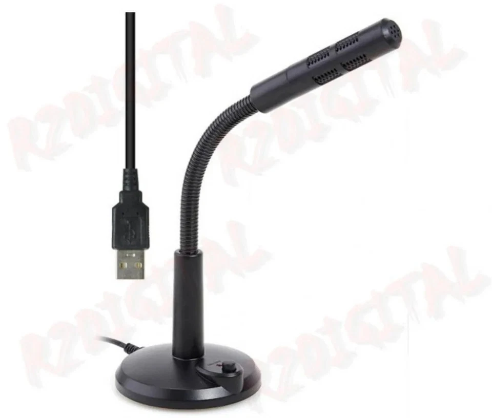 Microfono Desktop per PC Usb Plug Play, Microfono per computer USB Plug Play da  - Immagine 1 di 1