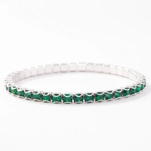 Prüfstein Kristall Mai Geburtsstein Stretch Armband Smaragd Grün Kristall - Bild 1 von 1