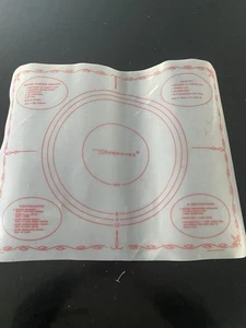 Vintage Tupperware Pastry Mat 1965 Tart Biscuit 18" x 21.5” WB3 - Picture 1 of 5