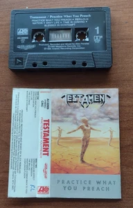 CANADA!!! NM- TESTAMENT Practice What You Preach CASSETTE K7 Atlantic A4 82009 - Picture 1 of 3