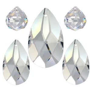 Regenbogen Kristall Set 'Mandel' 5tlg. 20-50mm Crystal 30% PbO~Feng Shui - Bild 1 von 7