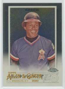 2020 Topps Allen & Ginter Chrome Rod Carew California Angels #10