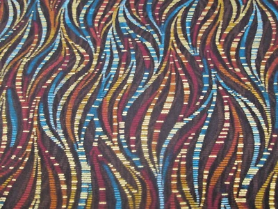 Swirls on Brown - Robert Kaufman- BTY 36"Lx42"W - COTTON - Beautiful Pattern!!! - Image 1 of 3