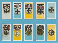MILITARY - TONY OLIVER - RARE SET OF 50 GERMAN ORDERS & DECORATIONS CARDS - 1963