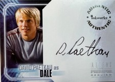 David Paetkau Autograph A6 from Aliens vs Predator Requiem by Inkworks