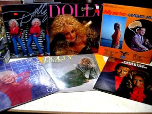 Dolly Parton LP Lot w/ Porter Wagoner & George Jones VG to EXcellent VINYL - Picture 1 of 12