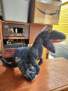 Jurassic World Blue T-Rex Raptor Dinosaur Plush Stuffed Animal Toy Factory 18" - Picture 1 of 7