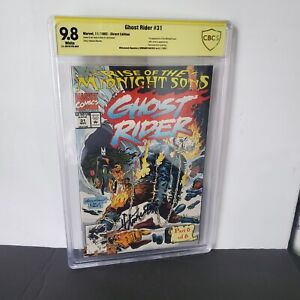 Ghost Rider #31 Marvel Comics CBCS 9.8 WHITE Signature HOWARD MACKIE. 