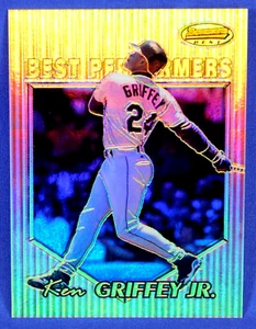 1999 BOWMAN'S BEST #86 REFRACTOR KEN GRIFFEY JR. 040/400 PERFORMERS - Picture 1 of 2