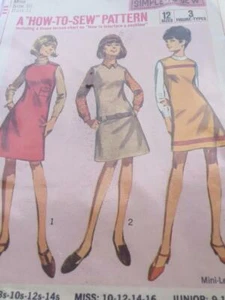 Simplicity Sewing Pattern 7217 Juniors Misses Jumper Size 10 Cut - Picture 1 of 3