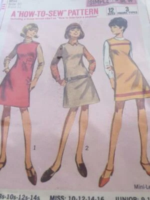 Simplicity Sewing Pattern 7217 Juniors Misses Jumper Size 10 Cut - Image 1 of 3