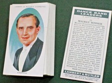 DANCE BAND LEADERS , 1936, LAMBERT & BUTLER CIGARETTE CARDS, EX-MINT CONDITION