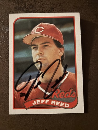 Jeff Reed - Cincinnati Reds 1989 Topps AUTOGRAPHED | eBay