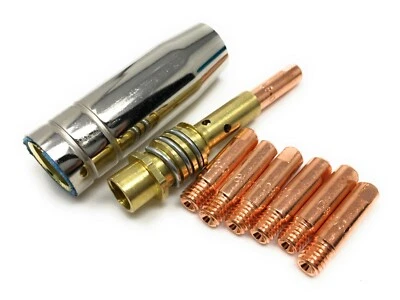 BAYRAM 9 Tg Stromdüsen 0.8mm M6 Kontaktrohr Halter Schutzgasdüse FÜR MB-15AK Schweißen