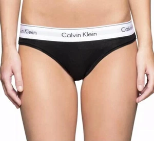 Calvin Klein para mujer Calvin Klein modernos algodón negro precio de venta sugerido por el fabricante £23 - Imagen 1 de 2