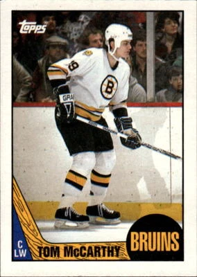 1987-88 Topps Tom McCarthy #38 Boston Bruins - Image 1 of 2