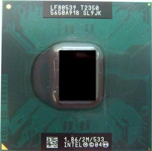 CPU INTEL CORE 2 DUO T2350  PROCESSORE  SL9JK SOCKET M  1.86 GHZ 2MB / 533 - Immagine 1 di 1
