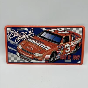 Nascar Dale Earnhardt 1997 Metal License Plate Wheaties Vintage - Picture 1 of 10