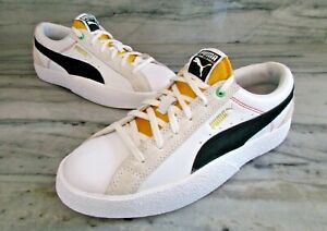 Puma LOVE WH Women's "UNITY" Size 8.5 White/Black 374817-01 Lace Up Casual Shoes