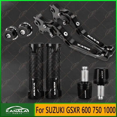 4PCS For SUZUKI GSXR 600 750 1000 Brake Clutch Levers Set Swingarm Slider Spools - Image 1 of 4