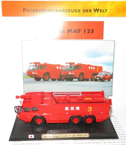 DEL PRADO Camion Pompieri Morita Airport Crash Tender Maf 125 1/80 Ho No. Box - Foto 1 di 5