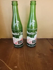VTG Mountain Dew 10oz Hillbilly Glass Bottle "It'll Tickle Yore Innards!" 60s - Picture 1 of 2