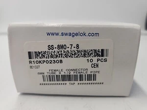Swagelok SS-8M0-7-8 Edelstahl Swagelok Rohrverschraubung Buchse Menge 10 - Bild 1 von 4