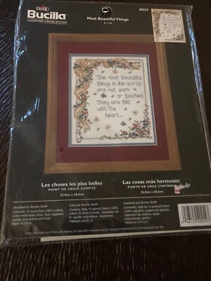 Nuevo en Paquete Kit Punto de Cruz Bucilla Cosas Más Hermosas Foto 1 de 4