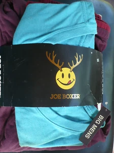 Joe Boxer Men's Pajama Shirt & Pants - size XLL teal shirt & maroon pants - Picture 1 of 7