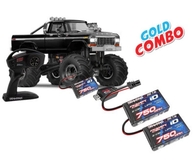 Traxxas TRX-4MT Ford F150 Monster Truck schwarz Gold Combo TRX98044-1-BLK-GOL... - Bild 1 von 3