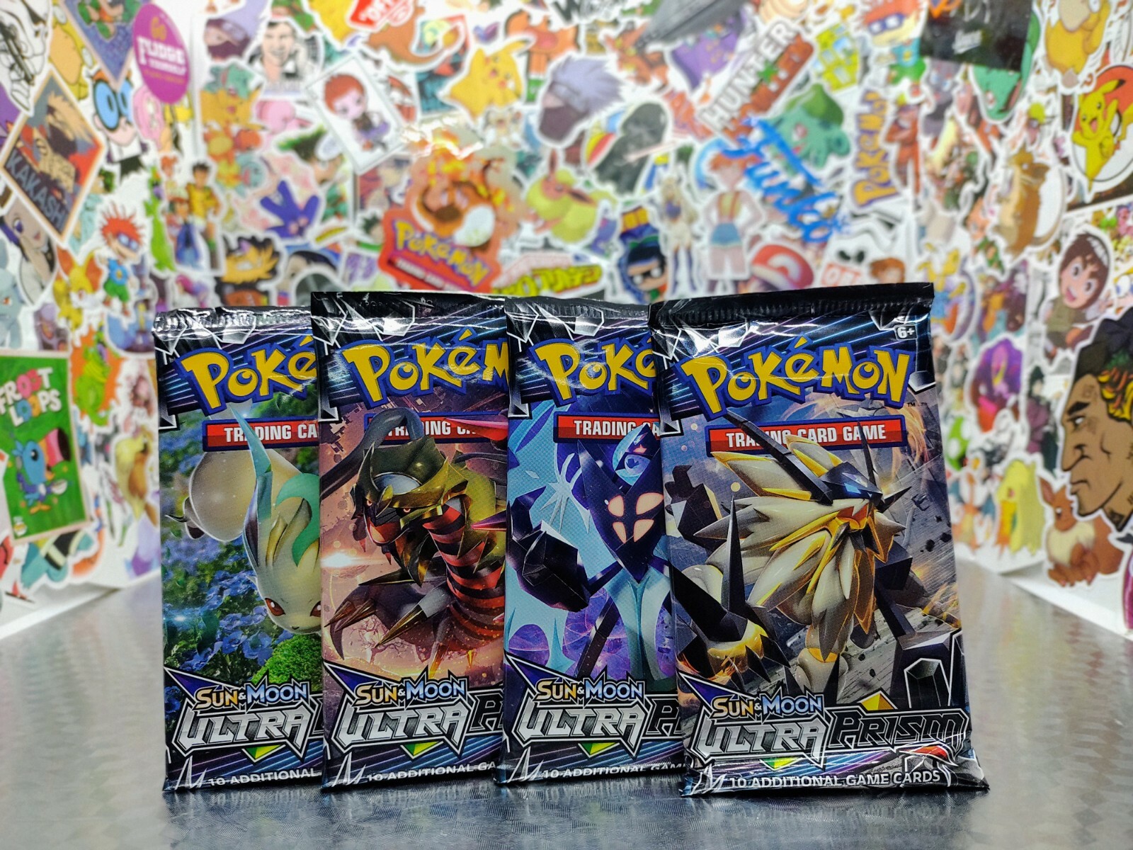Pokemon Sun Moon Ultra Prism Booster Pack Lot Of 4 Brand New Factory Sealed Ebay