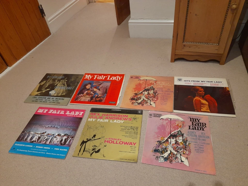 Collection 7 My Fair Lady Musical vinyl LPs Film Sountrack London Cast Records - Image 1 of 1