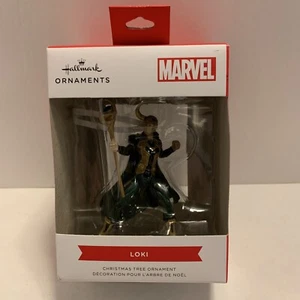 Brand New in Box: 2022 Hallmark Marvel Loki Christmas Tree Ornament! - Picture 1 of 6