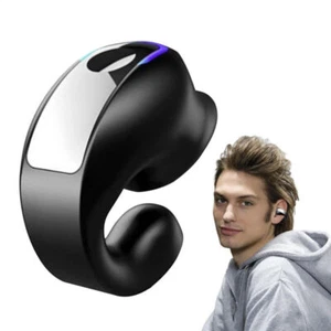 Bluetooth 5.3 Wireless Earbuds Ear Clip Bone Conduction Headphones Sport Headset - Photo 1 sur 10