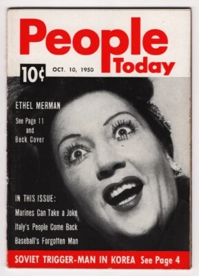 Revista Ethel Merman "CALL ME MADAM" Perle Mesta / Octubre 1950 "People Today" Foto 1 de 4