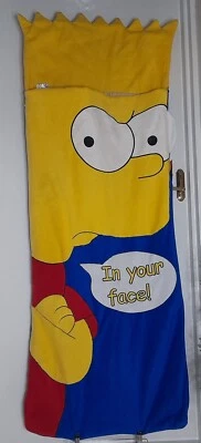 The Simpsons Bart Simpson Snuggle Sac Sleeping Bag Blanket Under Duvet Quilt Boy - Image 1 of 4