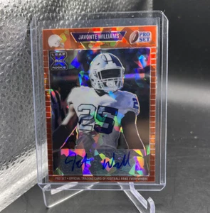 Juego Leaf Pro 2021 Rookie Orange Javonte Williams RC SSP automático #d 7/7 WHC156 - Imagen 1 de 3