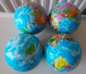Spremere palline globo 4 x per alleviare lo stress giocattolo giocoleria - Foto 1 di 1