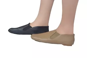 SLIPPER SPLIT SOLE NEOPREN JAZZSCHUHE SPLIT SOLE TANZSCHUHE SCHWARZ HELLBRAUN IRISCH 02 - Bild 1 von 13