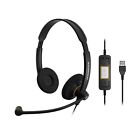 Double-Sided Business Headset/HD Sound Noise-Cancelling Microphone USB Connector