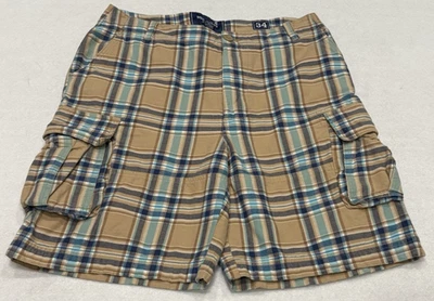 Pantalones cortos cargo a cuadros Duck Head para hombre talla 34 azul tostado verde Foto 1 de 4